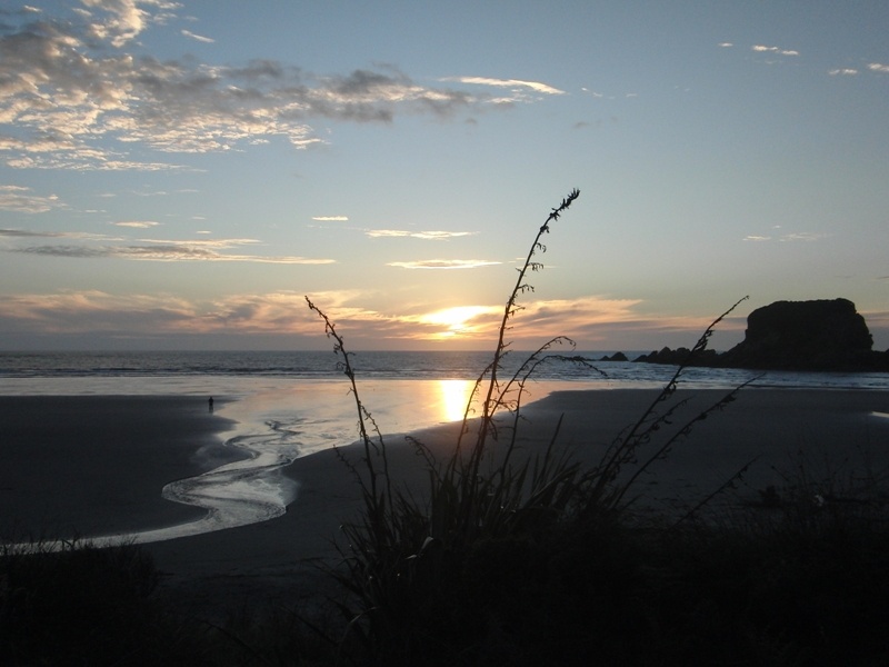 Sonnenuntergang in der "Tauranga Bay"