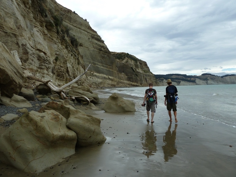 Strandspaziergang zu "Cape Kidnappers"