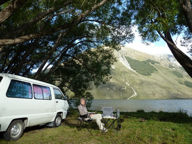 unser Stellplatz am "Lake Pearson"