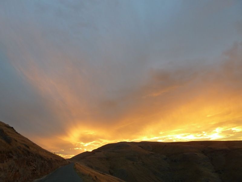 Abendstimmung auf "Godley Head", Beginn der "Banks Peninsula" bei Christchurch