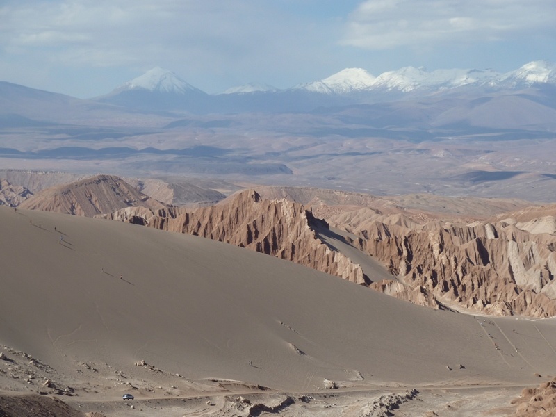 "Death Valley" (die kleinen Punkte auf der Sandduene sind Menschen!)