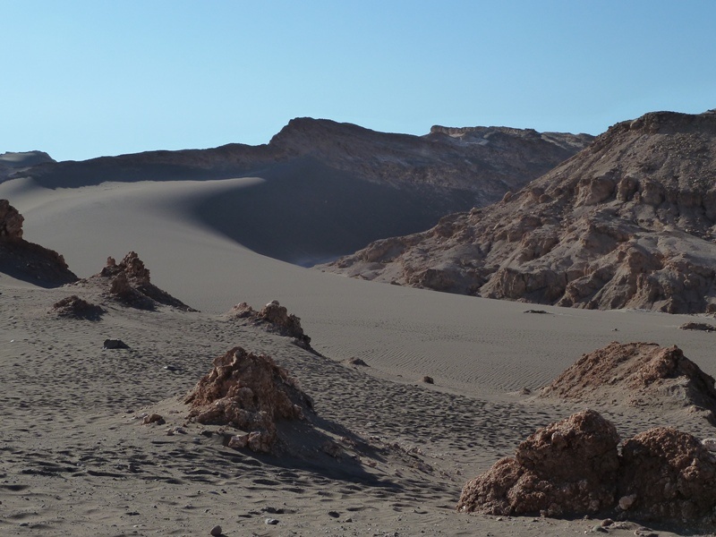 "Valle de la Luna" - am Weg zum Salzkristall-Cannyon