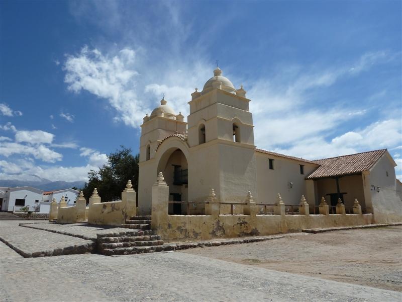 Kirche von Molinos, hier haben wir Rast gemacht und Empanadas gegessen